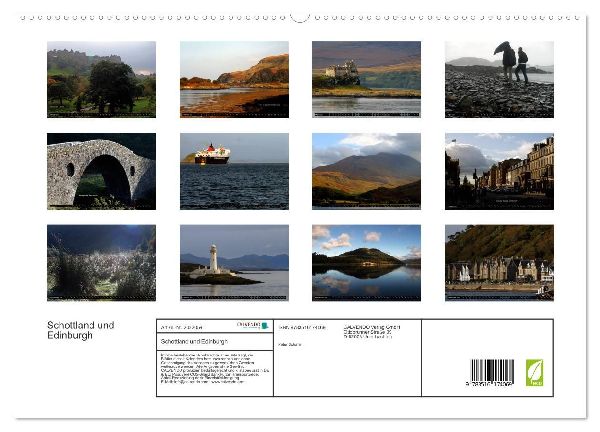 Schottland und Edinburgh (hochwertiger Premium Wandkalender 2026 DIN A2 quer), Kunstdruck in Hochglanz