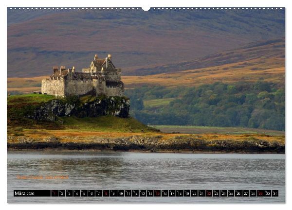 Schottland und Edinburgh (hochwertiger Premium Wandkalender 2026 DIN A2 quer), Kunstdruck in Hochglanz
