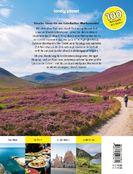 LONELY PLANET Bildband 100 Weekends in Europa