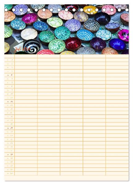 EXOTISCHES SÜDOSTASIEN - Familienplaner 2026 (Tischkalender 2026 DIN A5 hoch), CALVENDO Monatskalender