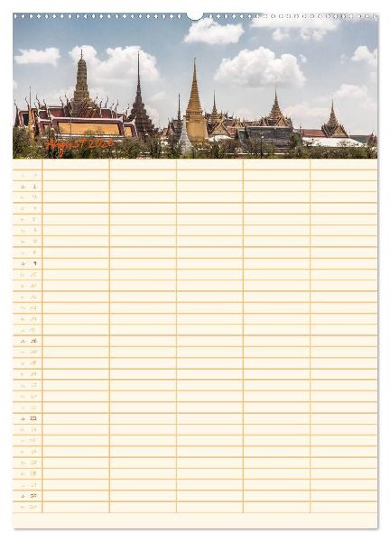 EXOTISCHES SÜDOSTASIEN - Familienplaner 2026 (Wandkalender 2026 DIN A2 hoch), CALVENDO Monatskalender