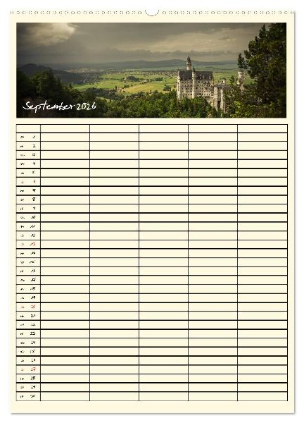 Urlaubsparadiese - Familienplaner (hochwertiger Premium Wandkalender 2026 DIN A2 hoch), Kunstdruck in Hochglanz