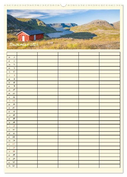 Urlaubsparadiese - Familienplaner (hochwertiger Premium Wandkalender 2026 DIN A2 hoch), Kunstdruck in Hochglanz
