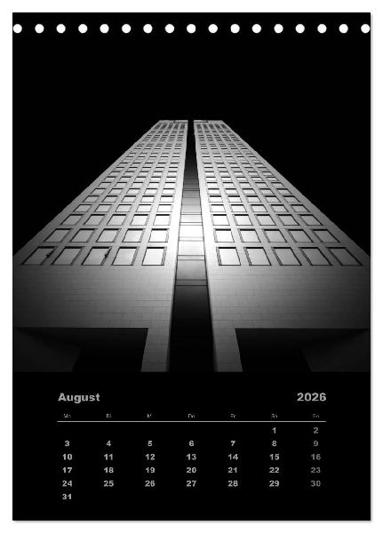 Mystic Skyscraper - Architektonische Meisterwerke (Tischkalender 2026 DIN A5 hoch), CALVENDO Monatskalender