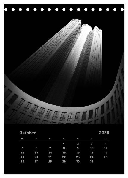 Mystic Skyscraper - Architektonische Meisterwerke (Tischkalender 2026 DIN A5 hoch), CALVENDO Monatskalender