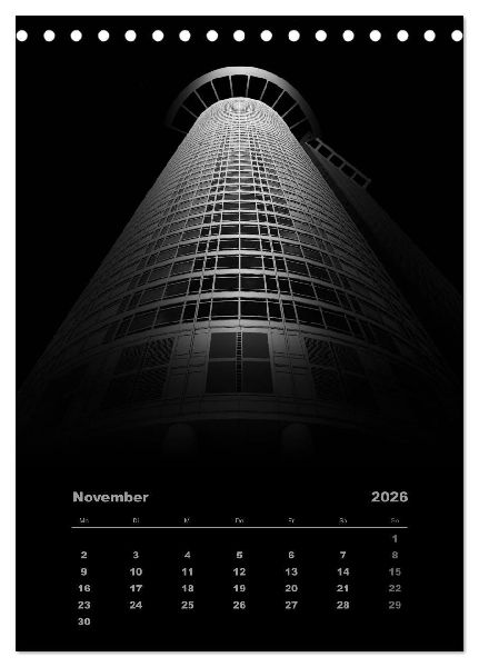 Mystic Skyscraper - Architektonische Meisterwerke (Tischkalender 2026 DIN A5 hoch), CALVENDO Monatskalender