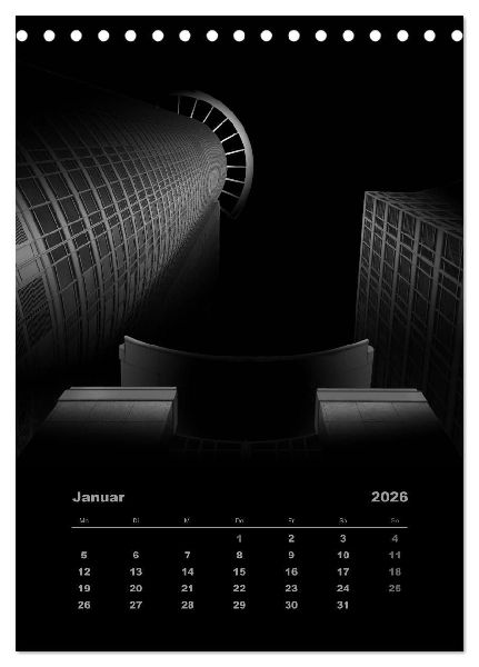 Mystic Skyscraper - Architektonische Meisterwerke (Tischkalender 2026 DIN A5 hoch), CALVENDO Monatskalender