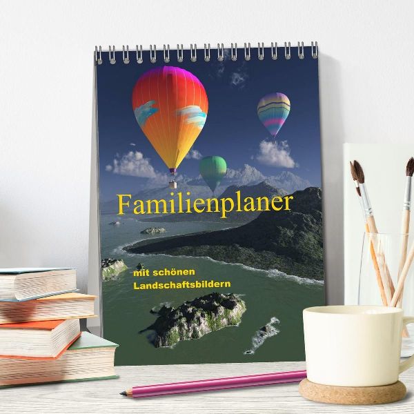 Familienplaner mit schönen Landschaftsbildern (Tischkalender 2026 DIN A5 hoch), CALVENDO Monatskalender