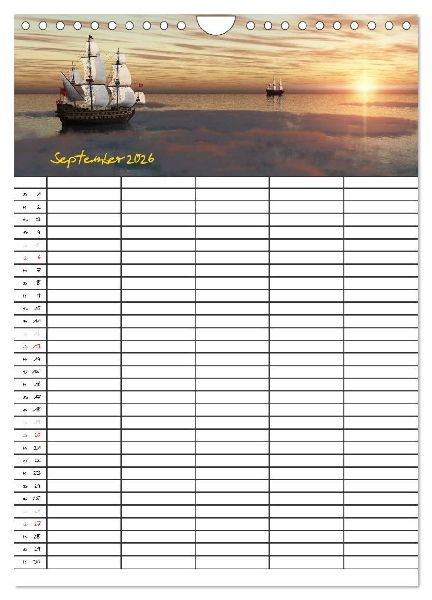 Familienplaner mit schönen Landschaftsbildern (Wandkalender 2026 DIN A4 hoch), CALVENDO Monatskalender