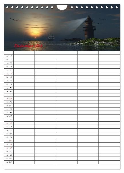 Familienplaner mit schönen Landschaftsbildern (Wandkalender 2026 DIN A4 hoch), CALVENDO Monatskalender