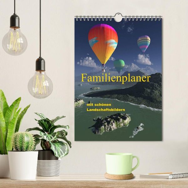 Familienplaner mit schönen Landschaftsbildern (Wandkalender 2026 DIN A4 hoch), CALVENDO Monatskalender