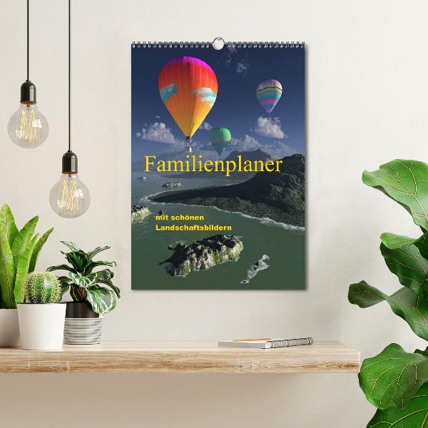 Familienplaner mit schönen Landschaftsbildern (Wandkalender 2026 DIN A3 hoch), CALVENDO Monatskalender