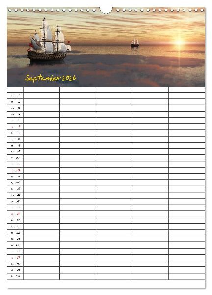 Familienplaner mit schönen Landschaftsbildern (Wandkalender 2026 DIN A3 hoch), CALVENDO Monatskalender