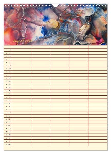 Blütenzauber - Familienplaner 2026 (Wandkalender 2026 DIN A3 hoch), CALVENDO Monatskalender