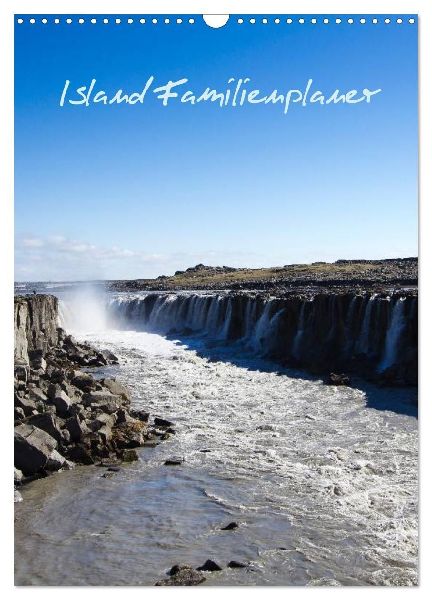 Island Familienplaner (Wandkalender 2026 DIN A3 hoch), CALVENDO Monatskalender