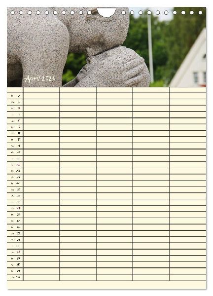 Familienplaner Norwegen (Wandkalender 2026 DIN A4 hoch), CALVENDO Monatskalender