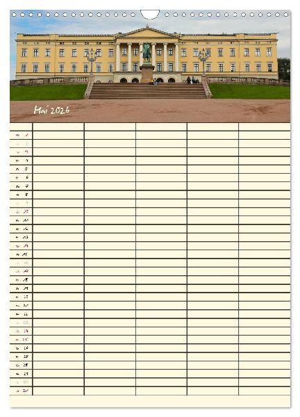 Familienplaner Norwegen (Wandkalender 2026 DIN A3 hoch), CALVENDO Monatskalender