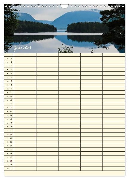 Familienplaner Norwegen (Wandkalender 2026 DIN A3 hoch), CALVENDO Monatskalender