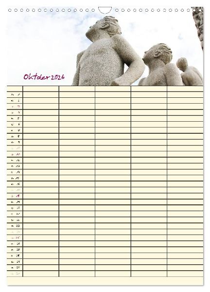Familienplaner Norwegen (Wandkalender 2026 DIN A3 hoch), CALVENDO Monatskalender