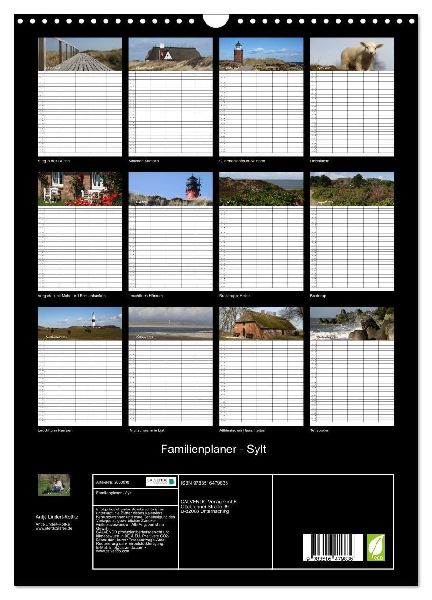 Familienplaner - Sylt (Wandkalender 2026 DIN A3 hoch), CALVENDO Monatskalender