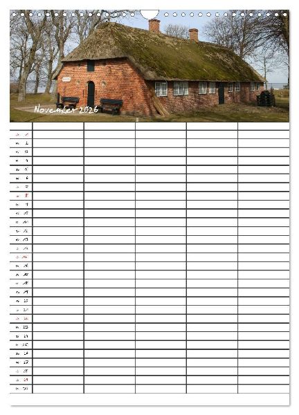 Familienplaner - Sylt (Wandkalender 2026 DIN A3 hoch), CALVENDO Monatskalender