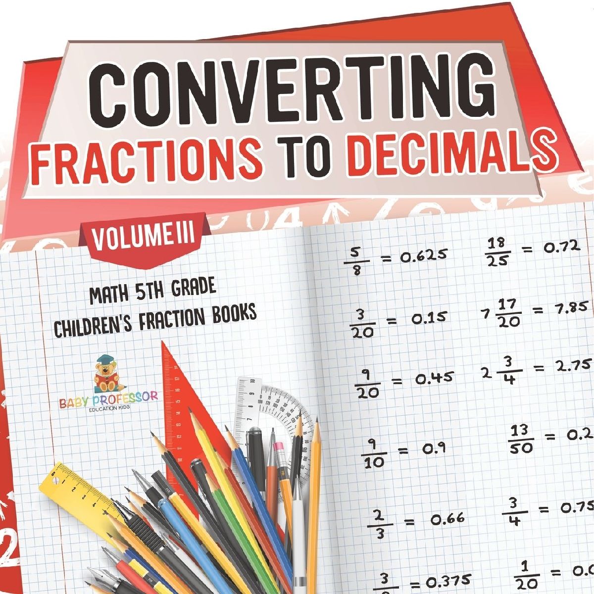 Converting Fractions to Decimals Volume III - Math 5th Grade |...