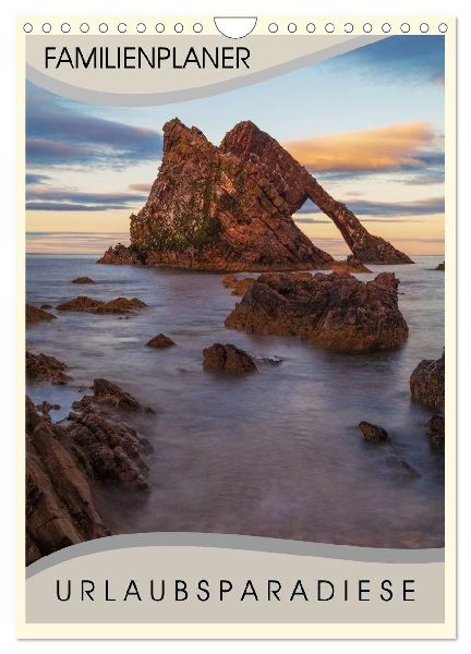 Urlaubsparadiese - Familienplaner (Wandkalender 2026 DIN A4 ho...