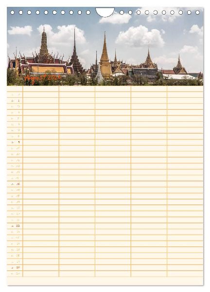 EXOTISCHES SÜDOSTASIEN - Familienplaner 2026 (Wandkalender 2026 DIN A4 hoch), CALVENDO Monatskalender