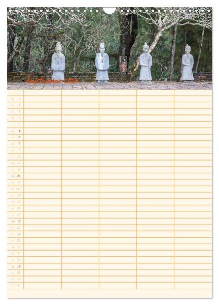 EXOTISCHES SÜDOSTASIEN - Familienplaner 2026 (Wandkalender 2026 DIN A3 hoch), CALVENDO Monatskalender
