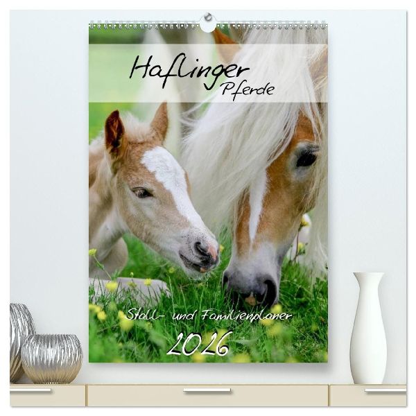 Haflinger Pferde - Stall- und Familienplaner 2026 (hochwertige...