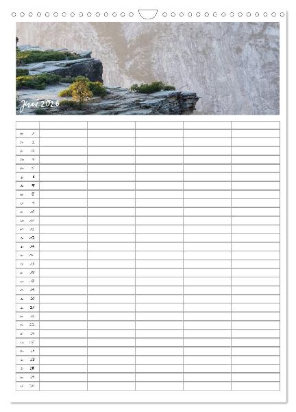 Kalifornien - Familienplaner 2026 (Wandkalender 2026 DIN A3 hoch), CALVENDO Monatskalender