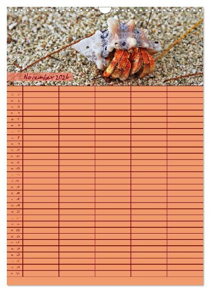 Tierischer Familienplaner (Wandkalender 2026 DIN A3 hoch), CALVENDO Monatskalender