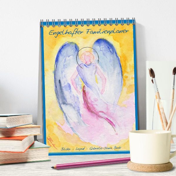 Engelhafter Familienplaner (Tischkalender 2026 DIN A5 hoch), CALVENDO Monatskalender