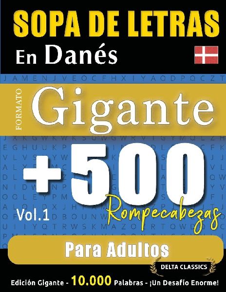 SOPA DE LETRAS EN DANÉS FORMATO GIGANTE
