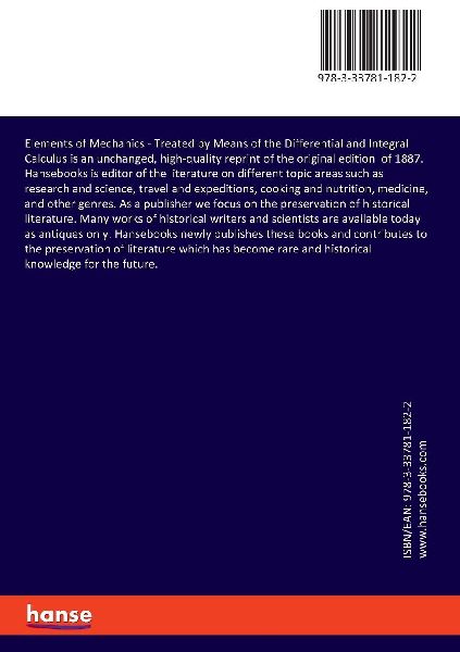 Elements of Mechanics