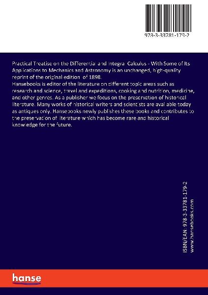Practical Treatise on the Differential and Integral Calculus