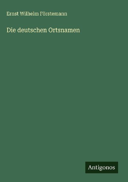 Die deutschen Ortsnamen