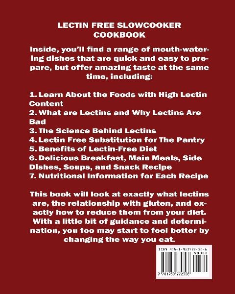 LECTIN FREE  Slow cooker Cookbook
