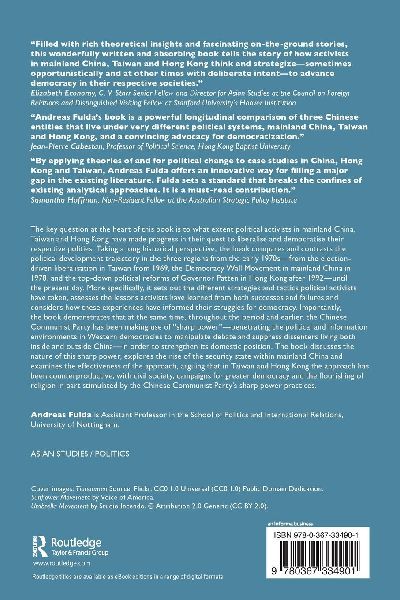 The Struggle for Democracy in Mainland China, Taiwan and Hong Kong