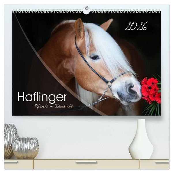 Haflinger-Pferde in Reinzucht (hochwertiger Premium Wandkalend...
