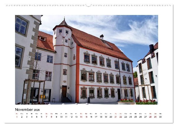 Weißenhorn (hochwertiger Premium Wandkalender 2026 DIN A2 quer), Kunstdruck in Hochglanz