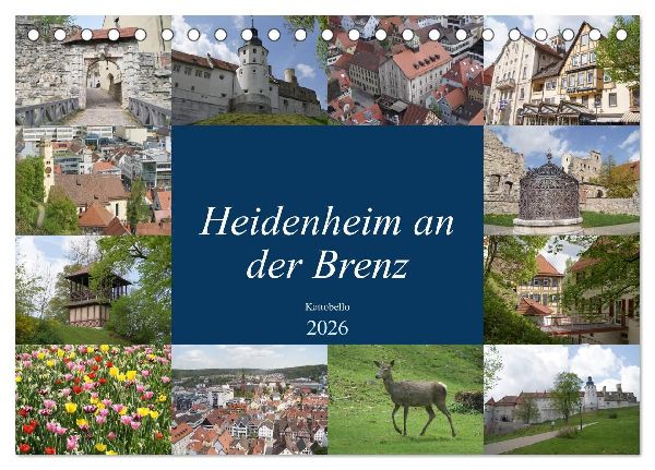 Heidenheim an der Brenz (Tischkalender 2026 DIN A5 quer), CALV...