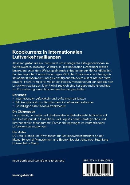 Koopkurrenz in internationalen Luftverkehrsallianzen