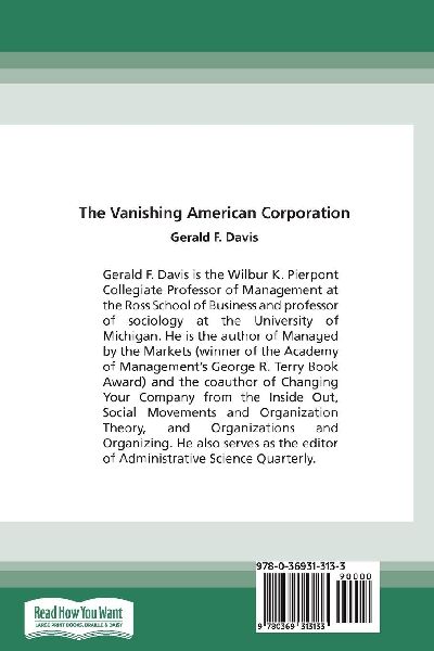The Vanishing American Corporation
