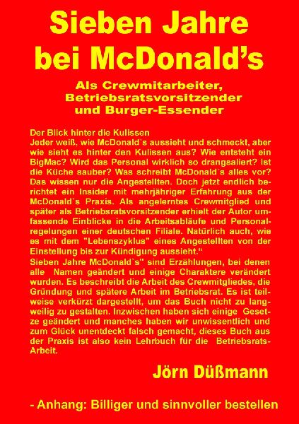Sieben Jahre bei McDonald's