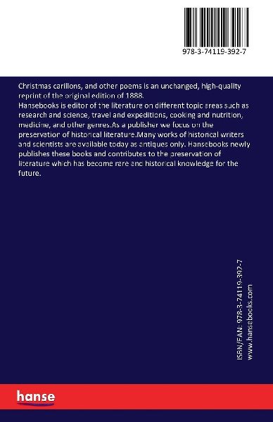 Christmas carillons, and other poems