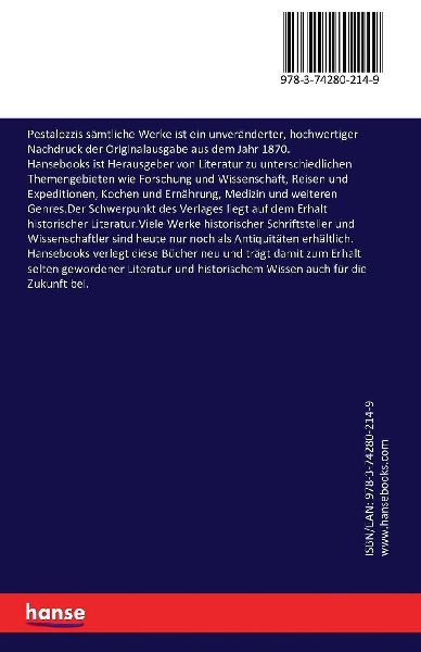 Pestalozzis sämtliche Werke