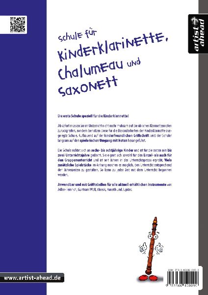 Schule für Kinderklarinette, Chalumeau und Saxonett