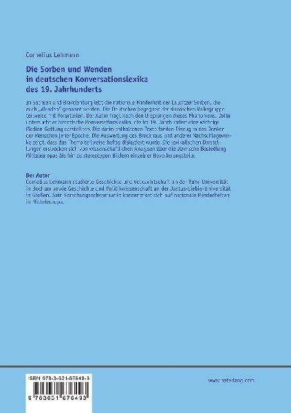Die Sorben und Wenden in deutschen Konversationslexika des 19. Jahrhunderts
