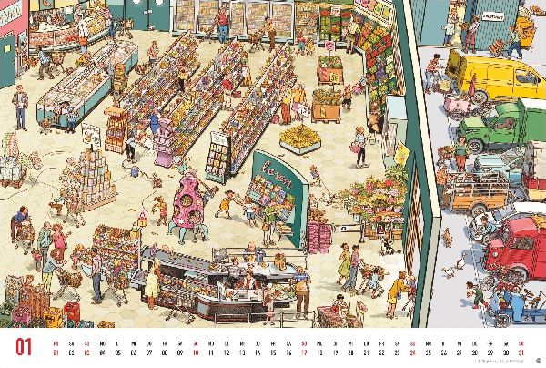 Göbel & Knorr Wimmelbilder Edition Kalender 2027